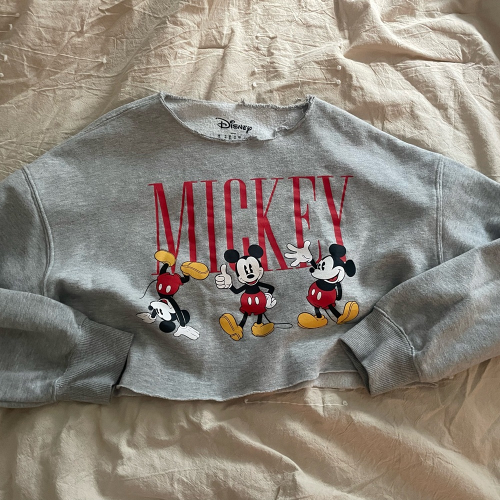Cropped Mickey Sweater